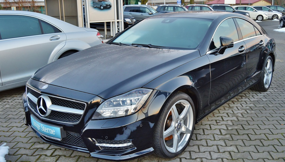 a car parked outside